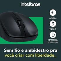 Mouse Intelbras MSI55 - Sem Fio Preto