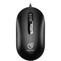 Mouse Keytime Office TechGear 4 Botões Com Fio 2400DPI Preto