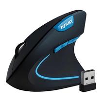 Mouse Knup Kp-mu025 Preto Ergonômico Sem Fio Macio 10 Metros