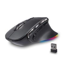 Mouse KUYHRF Ergonômico Bluetooth Vertical Sem Fio Cinza Mouse KUYHRF Ergonômico Bluetooth Vertical Sem Fio Cinza