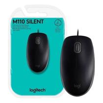 Mouse Logitech Clique Silencioso USB M110 Preto