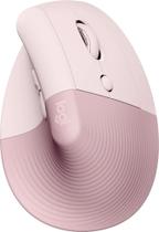 Mouse Logitech Ergomon Lift Wireless Sem Fio - Rosa