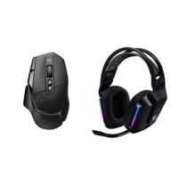 Mouse Logitech G G502 X + Headset Gamer Sem Fio G733 Mouse Logitech G G502 X + Headset Gamer Sem Fio G733