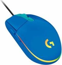 Mouse logitech gamer g203 lightsync rgb com fio blue