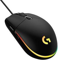 Mouse logitech gamer g203 lightsync rgb com fio usb 8.000 dpi