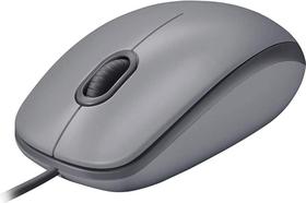 Mouse Logitech M110 Cinza Clique Silencioso E Confortável
