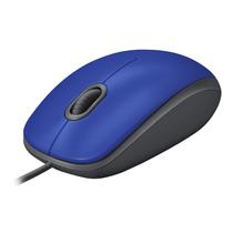 Mouse Logitech M110 com fio USB com botões silenciosos azuis
