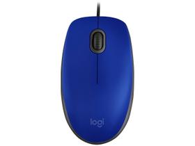 Mouse Logitech M110 Silent - USB - 1000dpi - Azul - 910-005491