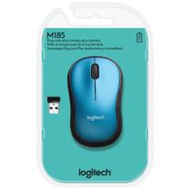 Mouse Logitech M185 Azul sem Fio 910-003636-C