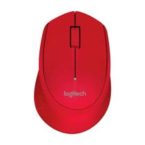 Mouse Logitech M280 - Sem Fio - 1000 Dpi - 3 Botoes - Vermelho