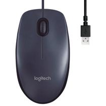 Mouse Logitech M90 com Fio USB 1000 DPI Sensor Óptico Ergonômico Ambidestro Original Pronta Entrega