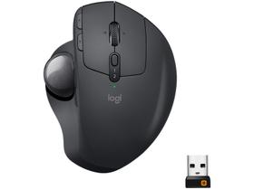 Mouse Logitech Mx Ergo Sem Fio Recarregavel Trackball Grafite