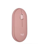 Mouse Logitech Pebble M350s Sem Fio - Branco/rosa