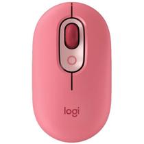 Mouse Logitech Pop Emoji Wireless 4000DPI - Rosa