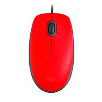 Mouse Logitech Silent USB, 1000 DPI, Vermelho - M110 Mouse Logitech Silent USB, 1000 DPI, Vermelho - M110