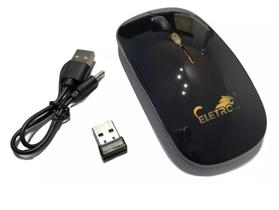 Mouse Luminoso sem Fio USB e Bluetooth EL-2103 Eletromex