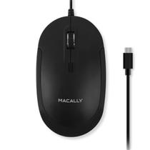 Mouse Macally UCDYNAMOUSE USB-C com fio para Mac e PC