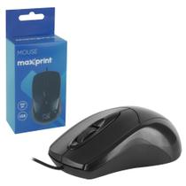 Mouse max ultra com fio usb2.0 1000dpi preto - MAXPRINT