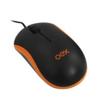 Mouse Mini Com Fio Oex Ms103 1000 Dpi Laranja