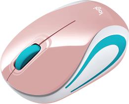 Mouse Mini Logitech Sem Fio RC Nano Rosa - M187 Mouse Mini Logitech Sem Fio RC Nano Rosa - M187