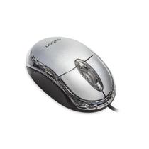 Mouse mini optico usb 1000 dpi led azul ms-10 - prata