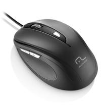 Mouse Multi Com Fio 1600Dpi USB 6 Botões Preto MO241