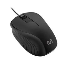 Mouse Multilaser Emborrachado Preto - MO222