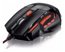 Mouse Multilaser Gamer Óptico FireMouse 7 botões 2400dpi USB - MO236