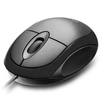 Mouse Multilaser MO300 Preto Óptico Com Fio Básico Leve e Confortável 1200DPI 3 Botões Conexão USB
