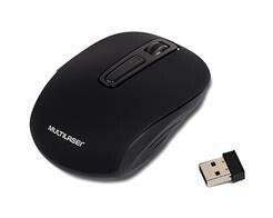 Mouse Multilaser sem Fio 2.4 GHZ Litio Preto - MO277