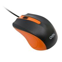 Mouse OEX Essential, Preto/Laranja - MS100