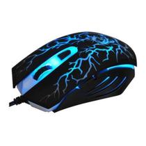 Mouse Oex Gamer Óptico Action USB 6 Botões MS-300 Preto