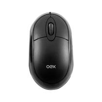 Mouse OEX Standard Fit 1000DPI Sensor Óptico MS10 Preto