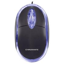 Mouse Office Chinamate, 800 DPI, USB, Preto - CM10