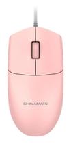 Mouse office cm15 com fio rosa chinamate .