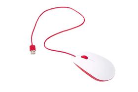Mouse oficial Raspberry Pi USB vermelho e branco Mouse oficial Raspberry Pi USB vermelho e branco