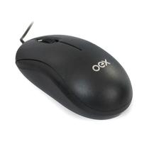 Mouse Óptico 1000dpi com fio USB Preto MS103 OEX