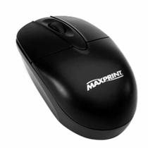 Mouse Óptico 800 DPI USB Maxprint Preto