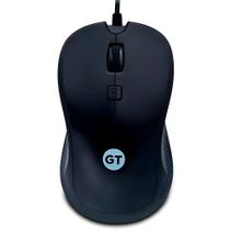 Mouse Óptico Ambidestro, GT Business, 1.200DPI, USB, Cabo 1.50Mt, Emborrachado, Preto Mouse Óptico Ambidestro, GT Business, 1.200DPI, USB, Cabo 1.50Mt, Emborrachado, Preto