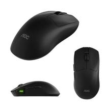 Mouse Óptico Aoc Sem Fio Preto 8000 Dpi Recarregável Usb