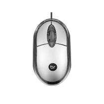 Mouse Óptico Bright 0107 Usb 800 Dpi Prata