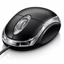 Mouse Óptico com Cabo USB 3 Botões Compacto para Notebook PC e Uso Profissional - Mega Prime Mouse Óptico com Cabo USB 3 Botões Compacto para Notebook PC e Uso Profissional - Mega Prime