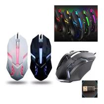 Mouse Óptico Com Fio Gamer Rgb Led Ergonômico X3 Barato