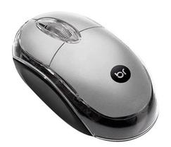 Mouse Óptico com Fio USB 800 Dpi Prata - 0107 - Bright