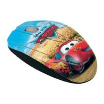 Mouse Óptico Disney Carros com 3 Botões - 800 CPI - Modelo 06245 Mouse Óptico Disney Carros com 3 Botões - 800 CPI - Modelo 06245