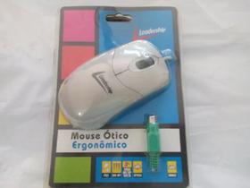 Mouse Óptico Ergonômico PS2 800 DPI Leadership CX 1 Unidade