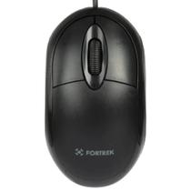 Mouse Óptico Fortrek OML101 USB 800dpi Cor Preto cabo 1.2m