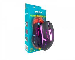 Mouse Óptico Gamer com LED RGB Weibo M-39