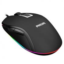 Mouse Óptico Gamer Fio Usb Led 2400 Dpi Philips Spk9212b