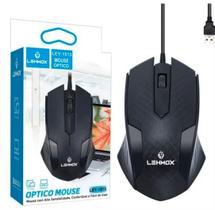 Mouse Óptico Lehmox Com Fio Usb 3 Botões ley 1513